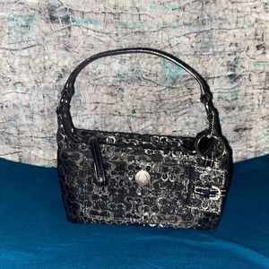 2003 Coach Demi Signature bag black/silver